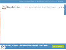 Tablet Screenshot of liceliftersflorida.com